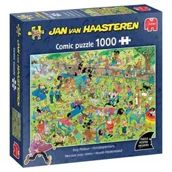 Jan van Haasteren Puzzle Jan van Haasteren, Hunde-Hindernislauf, 1000 Teile Puzzle, 1000 Puzzleteile bunt