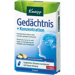KNEIPP Gedächtnis+Konzentration Kapseln 30 St