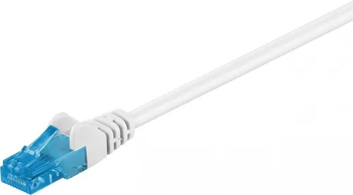 CAT 6A Patchkabel, U/UTP, weiß, Kupferleiter, halogenfreier Kabelmantel, 15 m