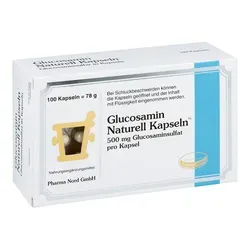 Glucosamin Naturell Kapseln Pharma Nord 100 ST - Arzneimittel zur Unterstützung der Gelenkgesundheit, enthält 1000 mg Glucosaminsulfat pro Tagesdosis und ist gluten- sowie laktosefrei.