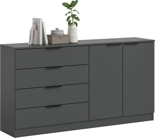 Home affaire Sideboard SKARDE, 148 cm, viel Stauraum mit 4 Schubkästen und 2 Türen - Praktisches Sideboard für jeden Raum. Mit 4 Schubkästen und 2 Türen bietet das SKARDE Sideboard von Home affaire viel Stauraum und flexiblen Einsatz. Die Öffnungsrichtung der Türen ist variabel, ideal für dein individuelles Zuhause.