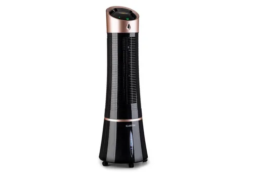 Klarstein 5-in-1 Luftkühler mit Wasserkühlung - Klimaanlage mit Luftbefeuchter, Ventilator und Nachtmodus. Ideal für kleine Räume, energieeffizient und sorgt für angenehme, kühle Luft ohne Abluftschlauch.