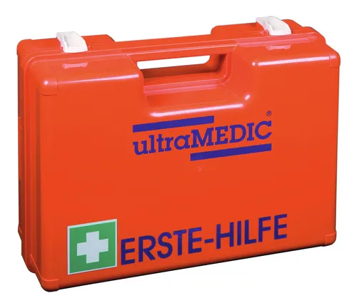 Ultramedic Erste Hilfe-Koffer Basic - DIN 13157, orange - Erste Hilfe-Koffer für Notfälle, DIN-konform und kompakt für Zuhause oder unterwegs.