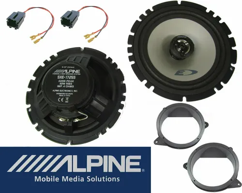 Alpine SXE 1725S Lautsprecher Set für Peugeot 207 (2006-2019)