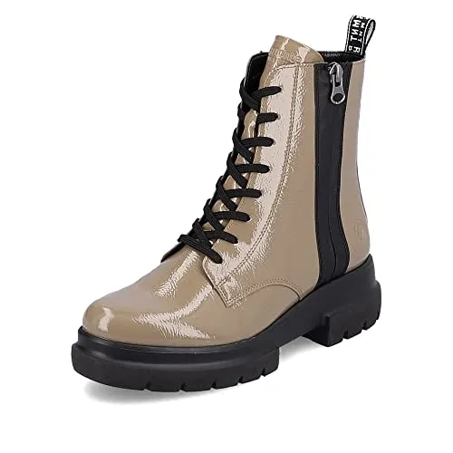 Remonte Damen Schnürstiefeletten D8975 - Wanderschuhe mit herausnehmbarer Innensohle und weichem Textilfutter, ideal für gemütliche Übergangslooks und lange Spaziergänge.