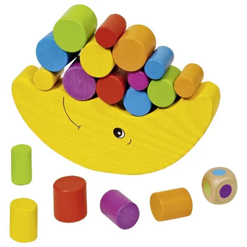 Goki Balancierspiel Mond 20tlg aus Holz Holzspielzeug  Kinder Motorikspiel NEU