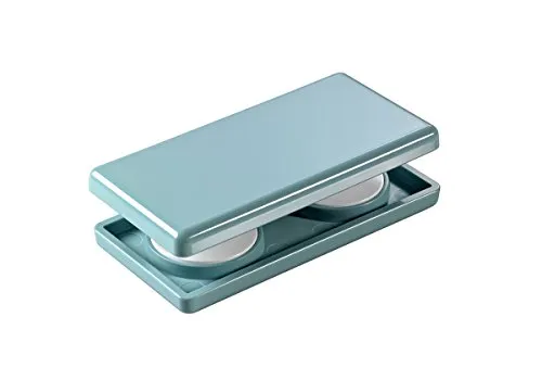 prodecoshop Magnetgriff, Gardinenmagnet, Gardinengriff, Griff für Rollos, Schiebevorhänge und Gardinen, Größe 4 x 8 cm, Aqua