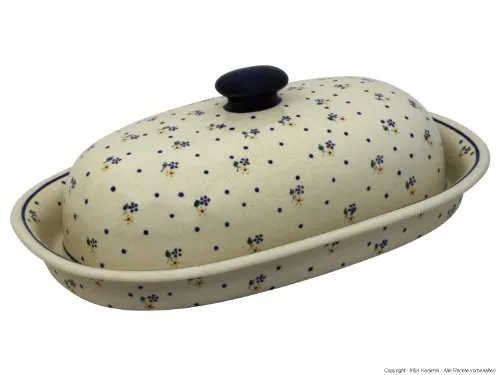 Bunzlauer Keramik Brotbehälter 39.5x25.5x13.0 cm im Dekor 111