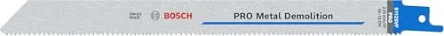 Bosch 2x PRO Metal S1125VF Demolition Säbelsägeblatt (für Rohre und Profile aus Metall, Nichteisenmetalle, Länge 225 mm, Professional Zubehör Säbelsäge)