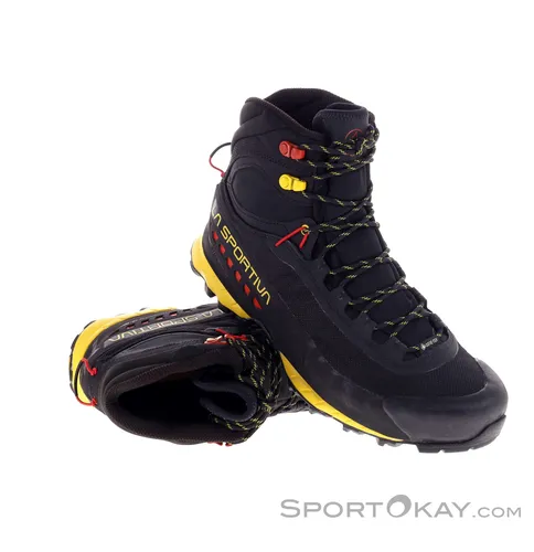 La Sportiva TXS GTX Herren Wanderschuh - Black/Yellow - Wanderschuhe mit Gore-Tex-Membran für maximale Atmungsaktivität und Wasserdichtigkeit, ideal für anspruchsvolle Wanderungen und Klettersteige.