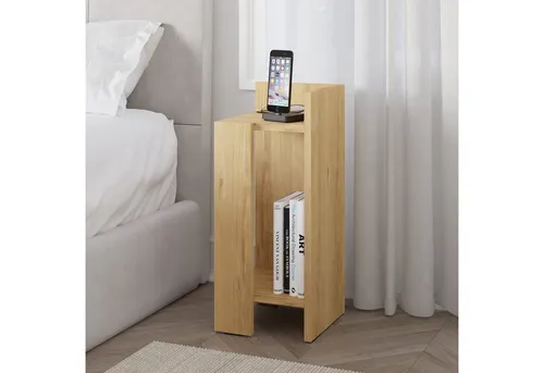 Decortie Nachttisch Elos in beige von Decortie