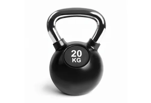 Black Snake Kettlebell Chrom Kugelhantel gummiert – Flexibles Training für Zuhause