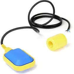 Wiltec Schwimmerschalter Für Pumpen, 230vac 16a, Pegelschalter Für Tauchpumpen, Wechsler Mit 2 M Kabel