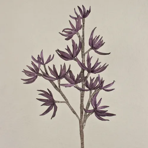 artplants Textil Sedum Zweig MOMOKA, dunkelviolett, 110cm