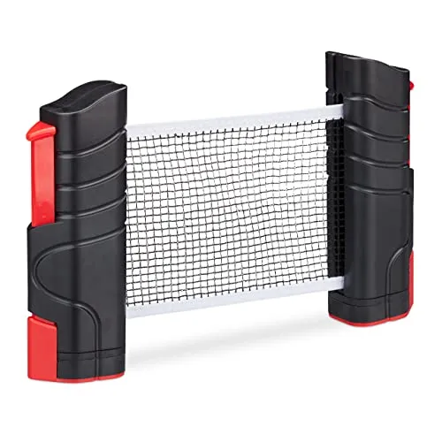 Tischtennisnetz Ausziehbares Pingpongnetz 4er Set - Zubehör für Tischtennis, leicht und mobil mit einer Breite von 183 cm – ideal für spontane Spiele überall!