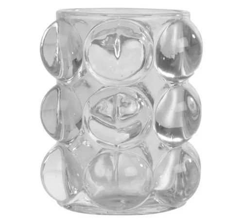 Homea Kerzenhalter aus Glas in weiß von Homea