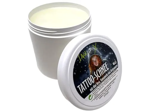 INKgrafiX® TATTOO SCHNEE 500ml - NEU! Bergamotte, Hamamelis und Aloe Vera Schmiere- aus Deutschland mit natürlichen Inhaltsstoffen- PROFI - STUDIO