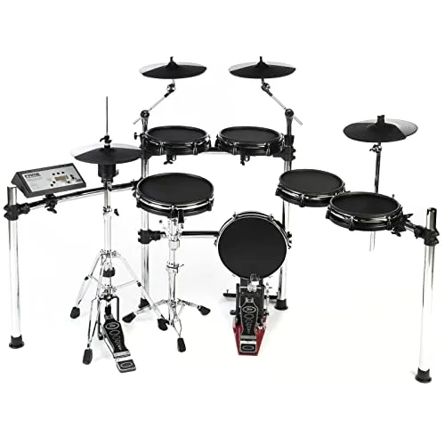 Fame Hybrid PRO E-Drum Set - E-Drums mit hochwertigen Mesh-Pads und echter HiHat für ein unvergleichliches Spiel- und Klangerlebnis. Inklusive umfangreicher Soundauswahl und PC/MAC Software Editor zur individuellen Anpassung.