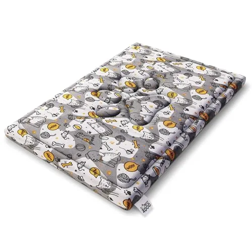 FDM Luna Hundebett für Mittelgroße Hunde 100x70 cm - Wasserdichtes und rutschfestes Hundebett mit Polyurethanschaum und Memory-Effekt, abnehmbarer Bezug für einfache Reinigung, ideal für Komfort und Hygiene.