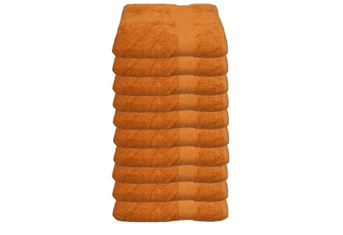 Julie Julsen Gästehandtücher 10-Gästehandtücher-Karotte-Gästetuch 30 x 50 cm, Baumwolle (10-St)