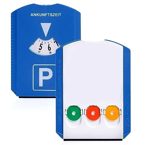 IWH Vertriebs GmbH Parkscheibe mit Eisschaber u. 3 Einkaufswagen-Chips