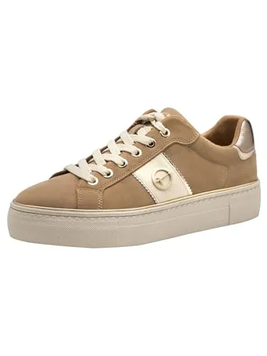 Tamaris 1 23724 42 310 (39/CAMEL) Sneaker - Trendige Sneaker mit komfortabler, herausnehmbarer Decksohle für lose Einlagen und super weichem Material, das sich der Fußform anpasst – ideal für hohen Tragekomfort.