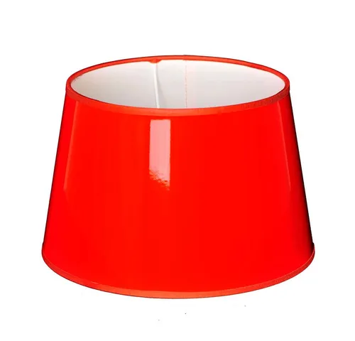 Dirk Davids Lampenschirm für Tischleuchte Rund Orange - Hochwertiger Lampenschirm aus lackiertem PVC, ideal für stimmungsvolle Beleuchtung in jedem Raum.