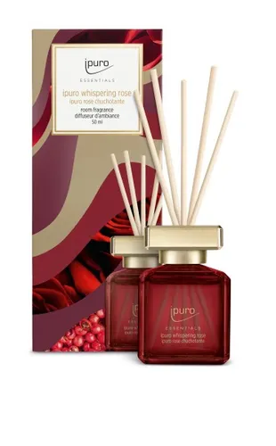 Ipuro Raumduft Essentials Whispering Rose 50 ml - Eleganter Raumduft mit zarter Rosennote, ideal für eine angenehme Atmosphäre und langanhaltenden Duftgenuss.