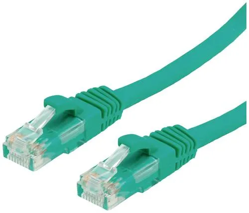 Value 21.99.1448 RJ45 Netzwerkkabel, Patchkabel CAT 6a U/UTP 15.00m Grün 1St.