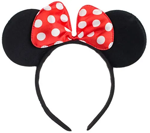 Brandsseller Haarreif Mausohren mit Schleife in Rot und weißen Punkten Maus Verkleidung Mouse
