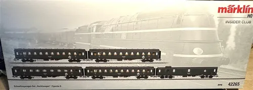 Märklin 42265 H0 Schnellzugwagen-Set Hechtwagen Ep.II der DRB