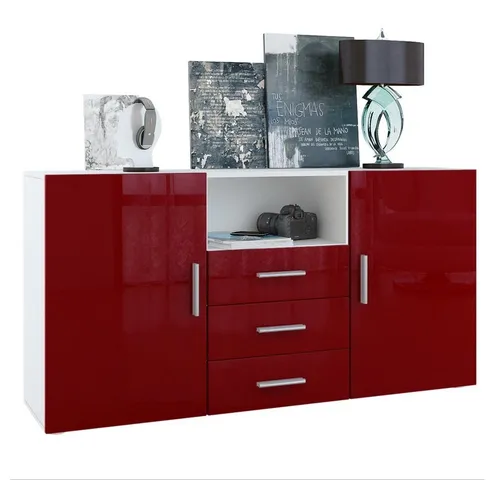 Vladon Sideboard Skadu in rot von Vladon