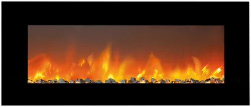 XARALYN Elektrokamin Trivero 130 – LED Wandkamin & Heizung schwarz - Dekokamine mit höhenverstellbarem Flammeneffekt und stufenloser Temperaturregelung für gemütliche Wärme und modernes Ambiente.