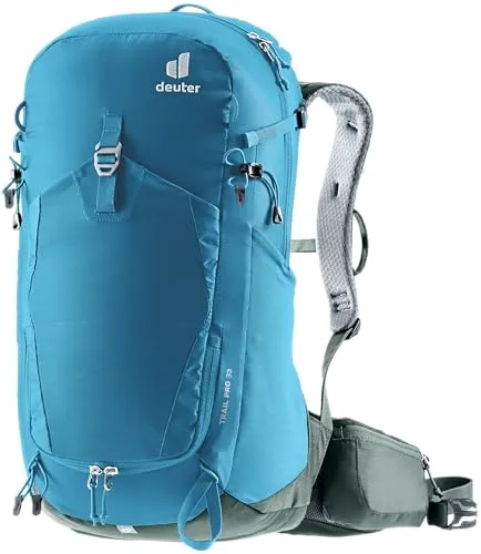 deuter Trail Pro 33 Klettersteig Wanderrucksack - Robuster Wanderrucksack mit flexiblem Delrin U-Rahmen für optimale Gewichtsverteilung, ideal für Klettersteige und Abenteuer in der Natur.
