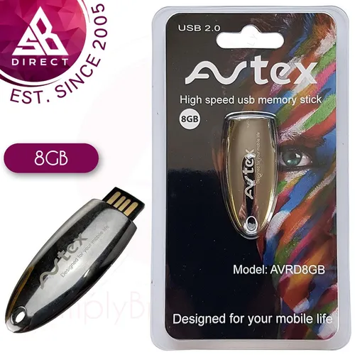 Avtex 8GB High Speed USB Stick │ Fernseher Speicherstick │ Für Record Live TV