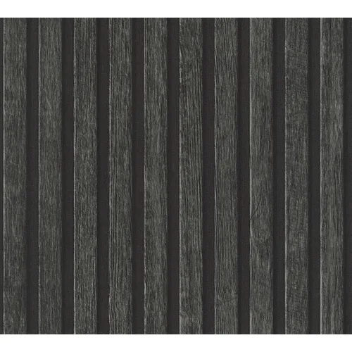Vliestapete AS Creation Skandinavisch Holzoptik Grau Schwarz 39109-4 (2,52€/1qm)