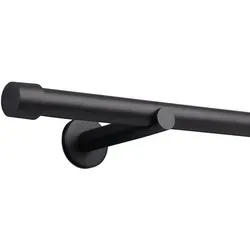 Deco-Raum Gardinenstange Style Schwarz-matt 25mm – Maßanfertigung - Gardinenstangen in Schwarz-matt, individuell anpassbar von 60 bis 600 cm – robust und ideal für schwere Vorhänge. Verleiht Deinen Fenstern modernen Stil und Eleganz.