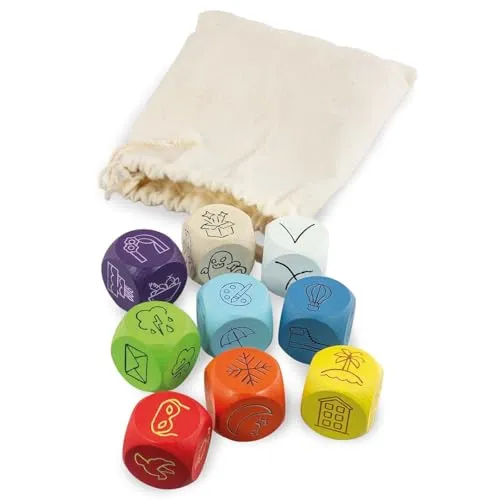 Vemkel Lernbrettspiel Erzähl Mir eine Geschichte, Spiele ab 3 Jahren, Holz Brettspiele für Kinder 4, 5, 6, 7, 8 Jahre, Lernspiele ab 3 Jahre, Vorschule Spiele, Holzspiele für Kleinkinder