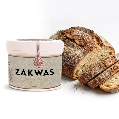 SCHRONISKO BUKOWINA Weizensauerteig-Starter 200 g – getrocknet | Für Brot, Brötchen, Ciabatta und Focaccia – praktisch für aromatische Sauerteig- und Hefeteige