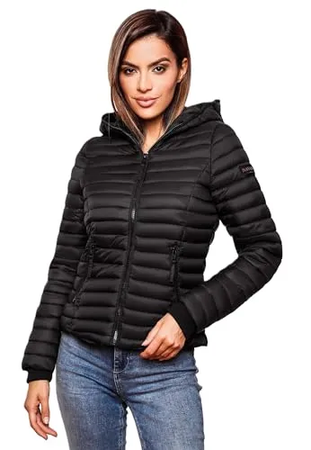 Navahoo Damen Übergangs Stepp Jacke mit Kapuze B348