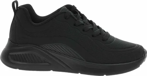 Skechers Bobs Sport Buno - How Sweet 117151-BBK, Damen Sneaker in Schwarz - Sportlicher Damen Sneaker mit Memory Foam Einlegesohle für optimalen Komfort und Dämpfung. Ideal für Freizeit und Training. Perfekt für ganzjährige Nutzung!