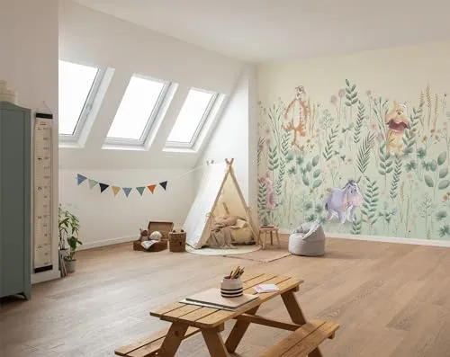 Komar Fototapete für Kinderzimmer, bunt - Vliestapete für kreative Kinderzimmergestaltung, atmungsaktiv und lichtbeständig, einfach zu verarbeiten und rückstandslos abziehbar.