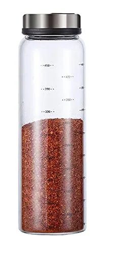 Salz- und Pfefferstreuer mit verstellbaren Gießlöchern, Gewürzbehälter für Salz und Pfeffer für Küche, Esstisch, Gästetische im Restaurant, Café oder Bistro, 500ml