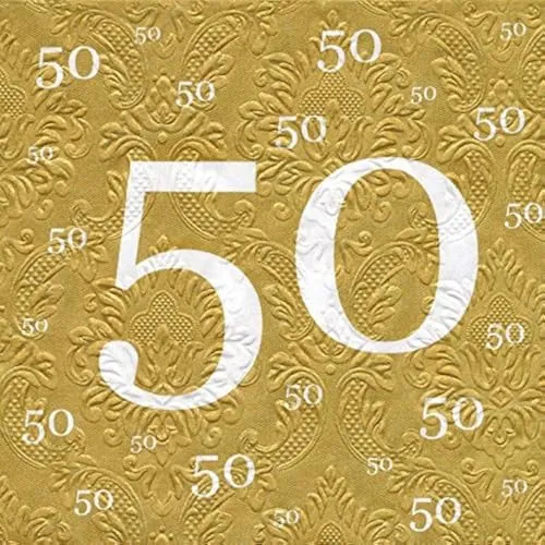 Papierservietten Gold von AvanCarte