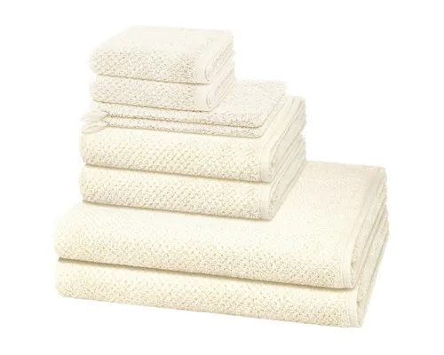 Cawö Handtuch Set Pure, Walkfrottee (Spar-Set, 8-St) in weiß von Cawö