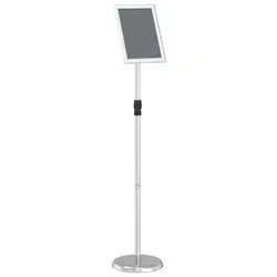 vidaXL Messestand Silber 25x25x125 cm - Höhenverstellbar - Vielseitiger Messestand aus hochwertigem Aluminium, höhenverstellbar für individuelle Präsentationen. Ideal für professionelle Events und Ausstellungen – einfach zu bedienen und pflegeleicht.