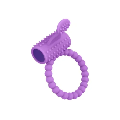 EIS, Penisring, Genoppter Penisring, 3,2-5,2 cm, wasserdicht (IPX7), kraftvolle Vibrationen, Kugelstruktur