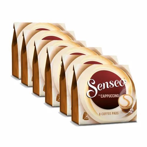 SENSEO KAFFEEPADS Cappuccino Kaffee neue Rezeptur 6er Pack 6 x 8 PADS
