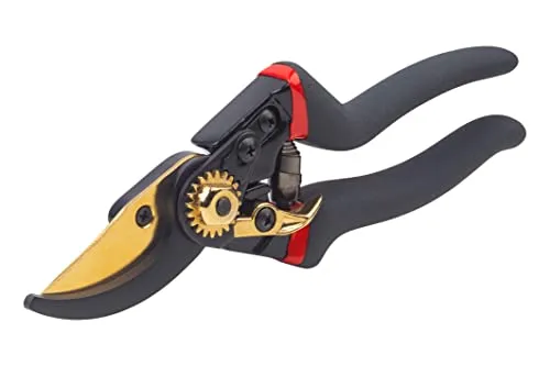 Meister Gartenschere mit Bypass-Klinge - Gartenschere mit ergonomischem, rutschfestem Griff und hochwertiger Carbonstahlklinge. Ideal für präzises Schneiden von Blumen und Sträuchern.