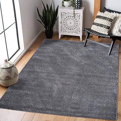 carpet city Teppich Wohnzimmer 200x290 cm - Anthrazit, Grau - Moderner Kurzflor Teppich mit 3D-Effekt und geometrischem Muster, ideal für Wohnzimmer, Schlafzimmer oder Flur. Schimmernder Glanz durch Friseégarn für ein stilvolles Ambiente.